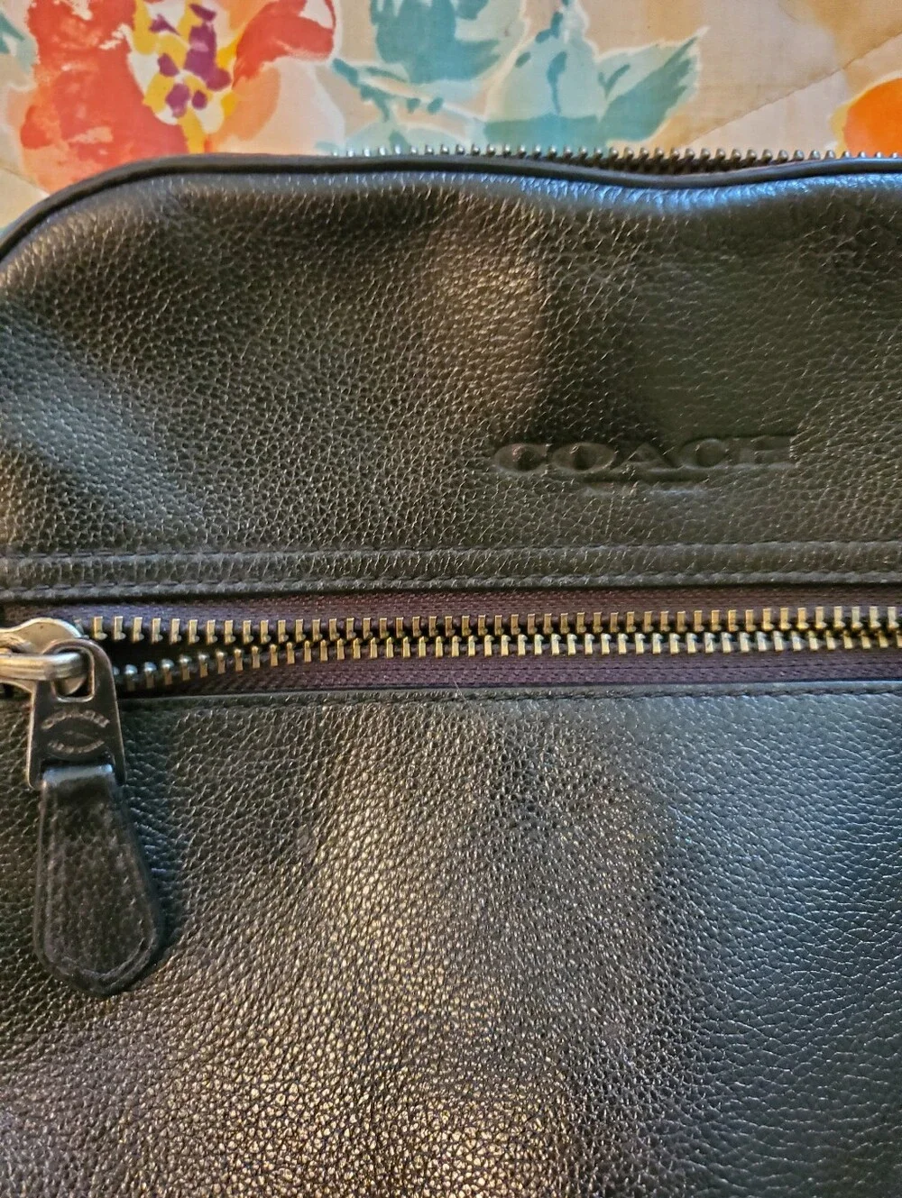 Coach Women’s Black Leather Crossbody Bag